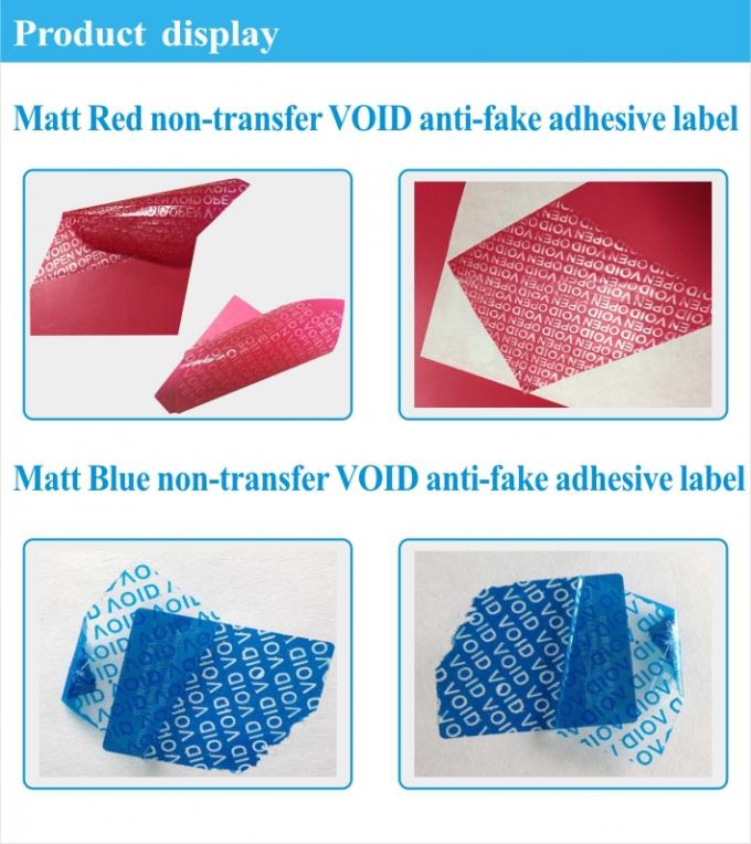 anti-falsificación no del rollo material de la etiqueta del material de la etiqueta del holograma del residuo/de la transferencia del holograma no