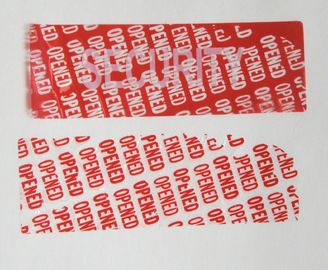 Fast Food Carton Printable Security Labels With OPENED Hidden Message