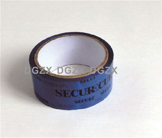 Blue VOID Stock Tamper Proof Security Seal Tape For Carton Sealing