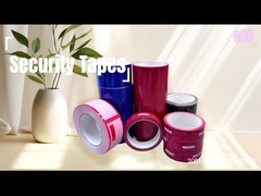 Cintas rojas a prueba de manipulación para una protección de producto ultra segura